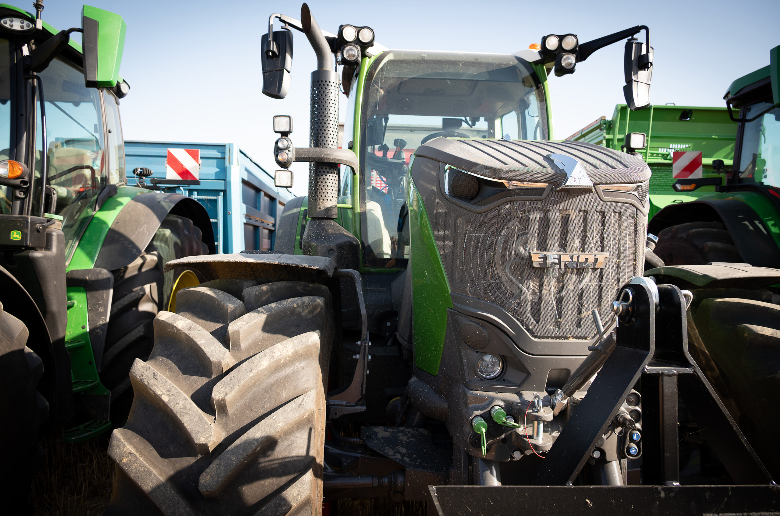 Tracteur Fondt Zoom sur un tracteur Fondt vert